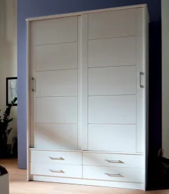 Armoire pin 2 portes coulissantes VALBERG