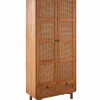 Armoire teck massif CARAWA 2 portes 2 tiroirs