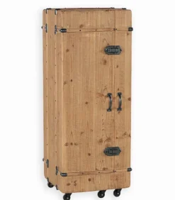 Armoire-bar sapin massif WELLWOOD