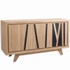 Bahut chêne blanchi 3 portes BAMBOO