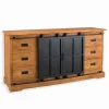 Bahut teck recyclé STANLEY 2 portes