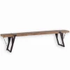 Banc sapin massif & métal WESTMOUNT