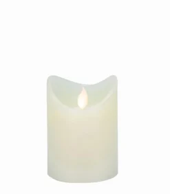 Bougie LED cylindrique ivoire Ø 7.5 cm