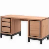 Bureau pin massif huilé 2 caissons FOX