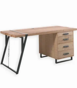 Bureau sapin massif 4 tiroirs WESTMOUNT
