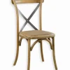 Chaise BISTROT empilable assise rotin