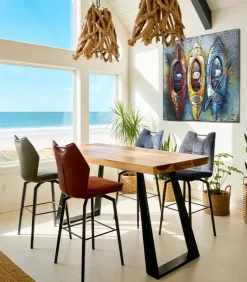 Chaise de bar tournante REVA