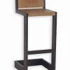 Chaise haute métal et bois WESTMOUNT
