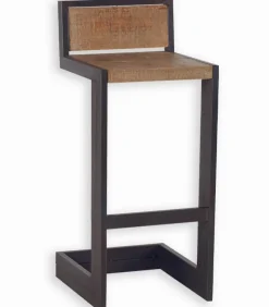 Chaise haute métal et bois WESTMOUNT