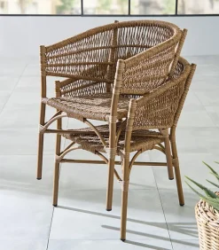 Chaise rotin empilable SINGAPOUR