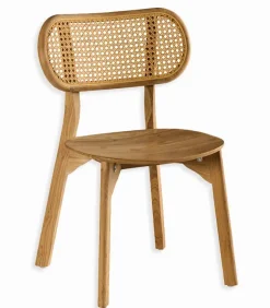 Chaise teck & rotin SOLANA