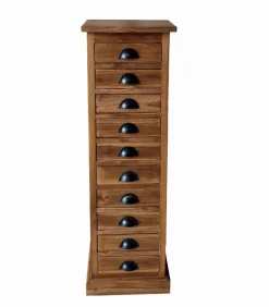 Chiffonnier teck KLAT 10 tiroirs