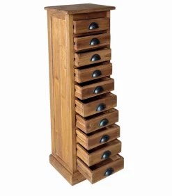Chiffonnier teck KLAT 10 tiroirs