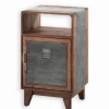Commode 1 porte en sapin et zinc – WENDY