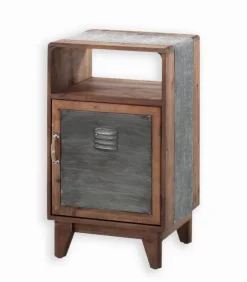 Commode 1 porte en sapin et zinc – WENDY