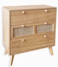 Commode bois 3 grands tiroirs TONLE