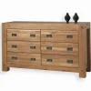 Commode chêne huilé 6 tiroirs NORWAY