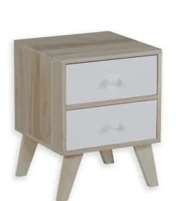 Commode déco 2 tiroirs OSLO