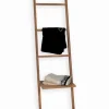 Etagère porte-serviettes 4 niveaux en bambou