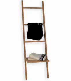 Etagère porte-serviettes 4 niveaux en bambou