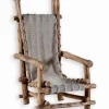Fauteuil bois flotté avec dossier haut WOODREAM