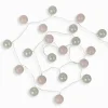 Guirlande lumineuse KIM boules blanches roses
