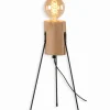 Lampe bois sur pieds GORKA