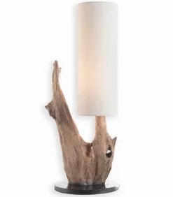 Lampe exotique bois flotté KIRANA