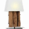 Lampe exotique teck PATI