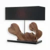 Lampe exotique teck RAUNA PM