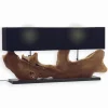 Lampe exotique teck RAUNA