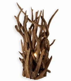 Lampe exotique teck TAMAN