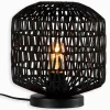 Lampe rotin noir BUDI