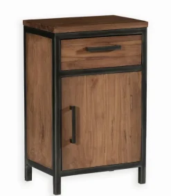 Meuble bas teck et métal BROWTON