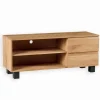 Meuble TV chêne massif L 140 cm HALDEN