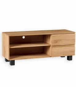 Meuble TV chêne massif L 140 cm HALDEN