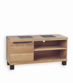 Meuble TV frêne 1 porte PIER