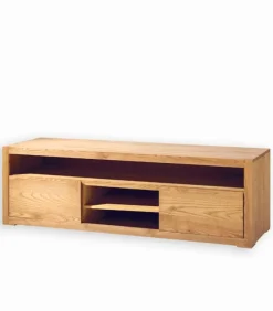 Meuble TV frêne massif L 180 cm HARTFORD