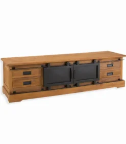 Meuble TV teck recyclé STANLEY