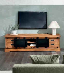 Meuble TV teck recyclé STANLEY