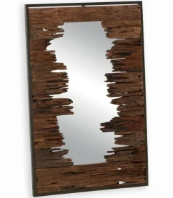 Miroir teck recyclé NATURE