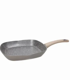 Poêle carrée gril 28×28 cm STONE SAGE taupe