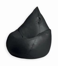 Pouf poire aspect cuir KOOL