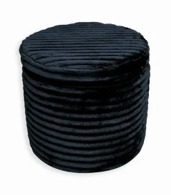 Pouf-coffre en velours côtelé SHAKE