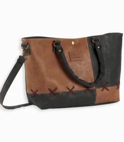 Sac à main bicolore