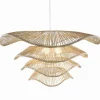 Suspension naturelle rotin MULTI-NIVEAUX Ø 80 cm