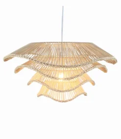 Suspension naturelle rotin MULTI-NIVEAUX Ø 60 cm