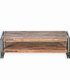 Table basse bois de bateau L 120 cm SAMBA