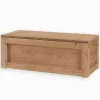 Table basse pin massif ciré coffre MOVING