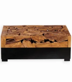 Table basse racine de teck et métal AYUNG
